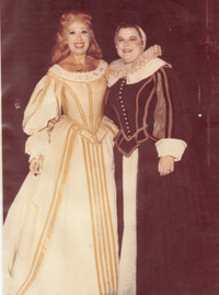 with Beverly Sills at New York City Opera, 1974